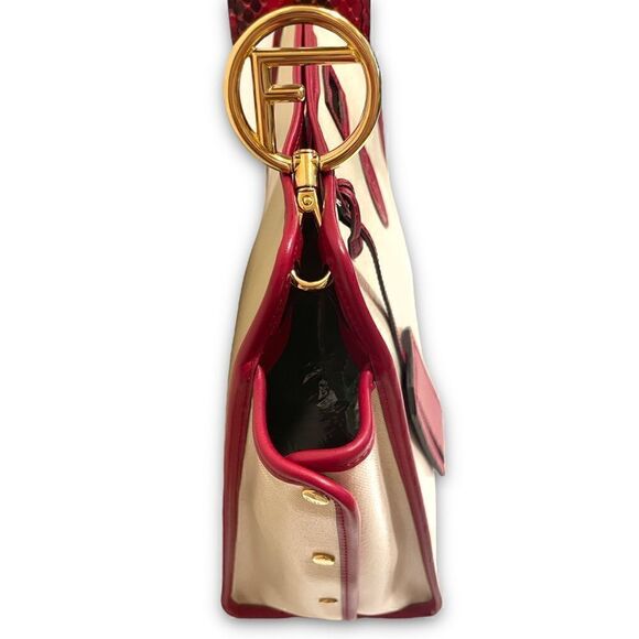 FENDI Crème & Red Medium Defender Cover - Picture 7 of 14